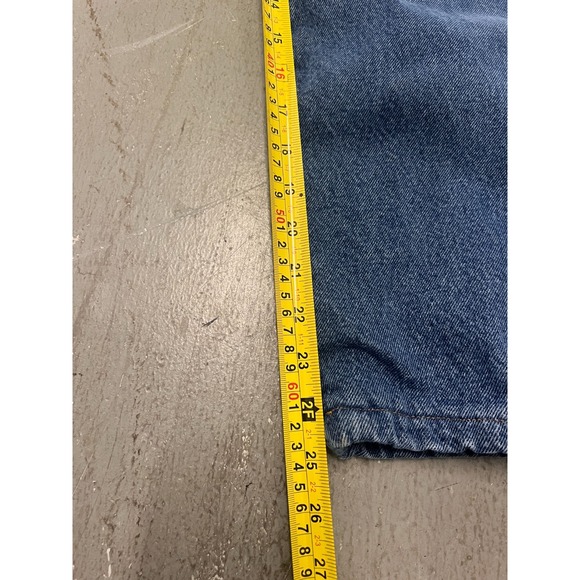 Cabela's Flannel-Lined Jeans Blue Denim Straight Cold-Weather Outdoor - 32x30 - Picture 10 of 13